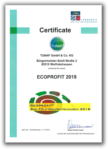 Certificado Oekoprofit