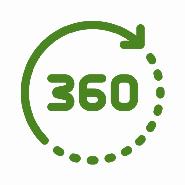 Capacidad de pulverización 360º