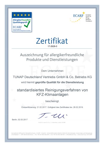 Certificado ECARF (Alemania)